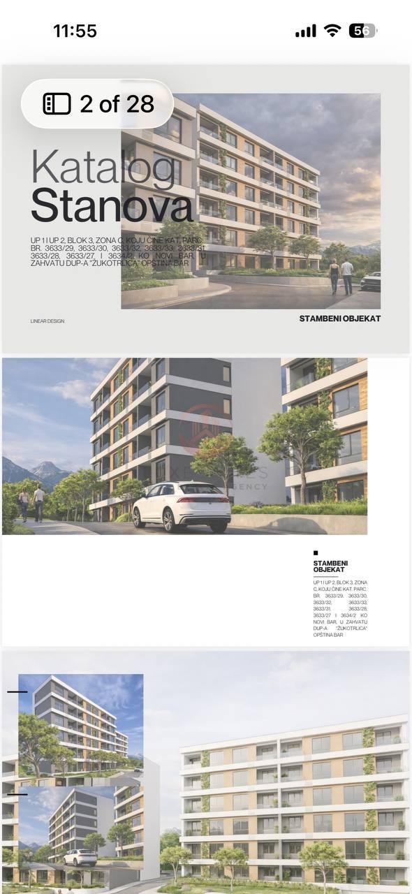 Na prodaju stan u Baru, površine 27 m², u izgradnji sa | BR-S-017