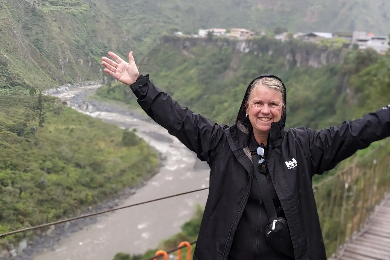 Shift Therapist Tracey Otaguro smiling hiking lifestyle image.
