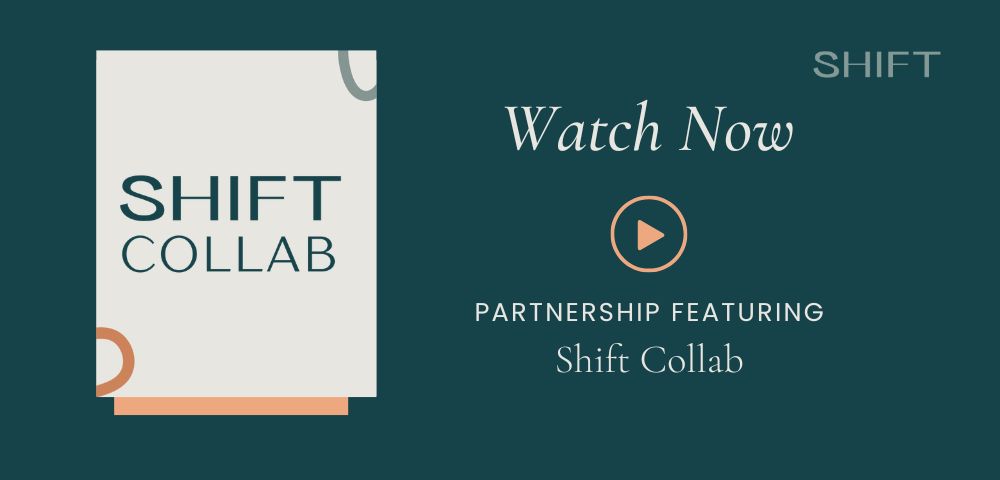 Image of shift collab branded logo including partnership video link