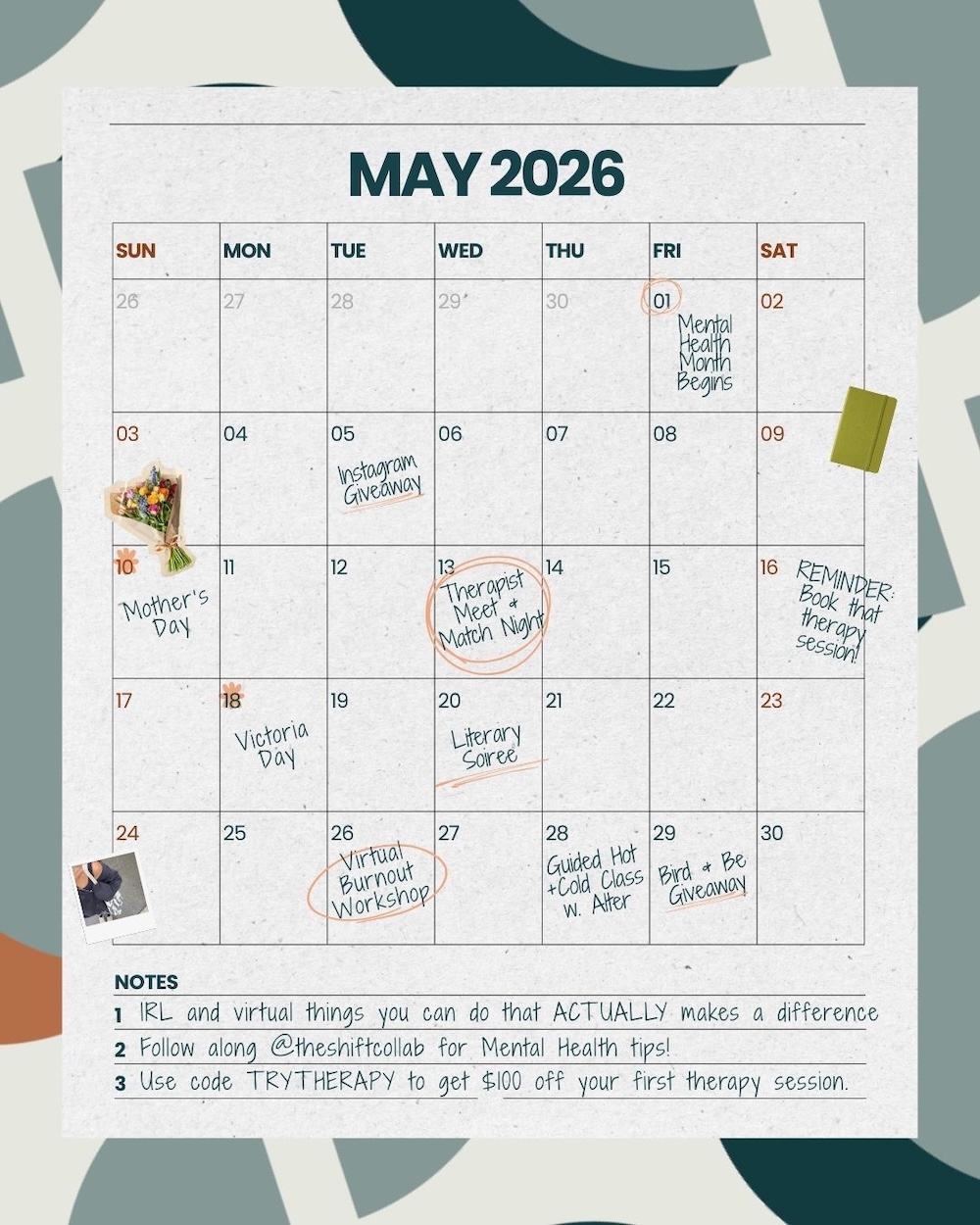 May Mental Health Month 2026 events at Shift Collab