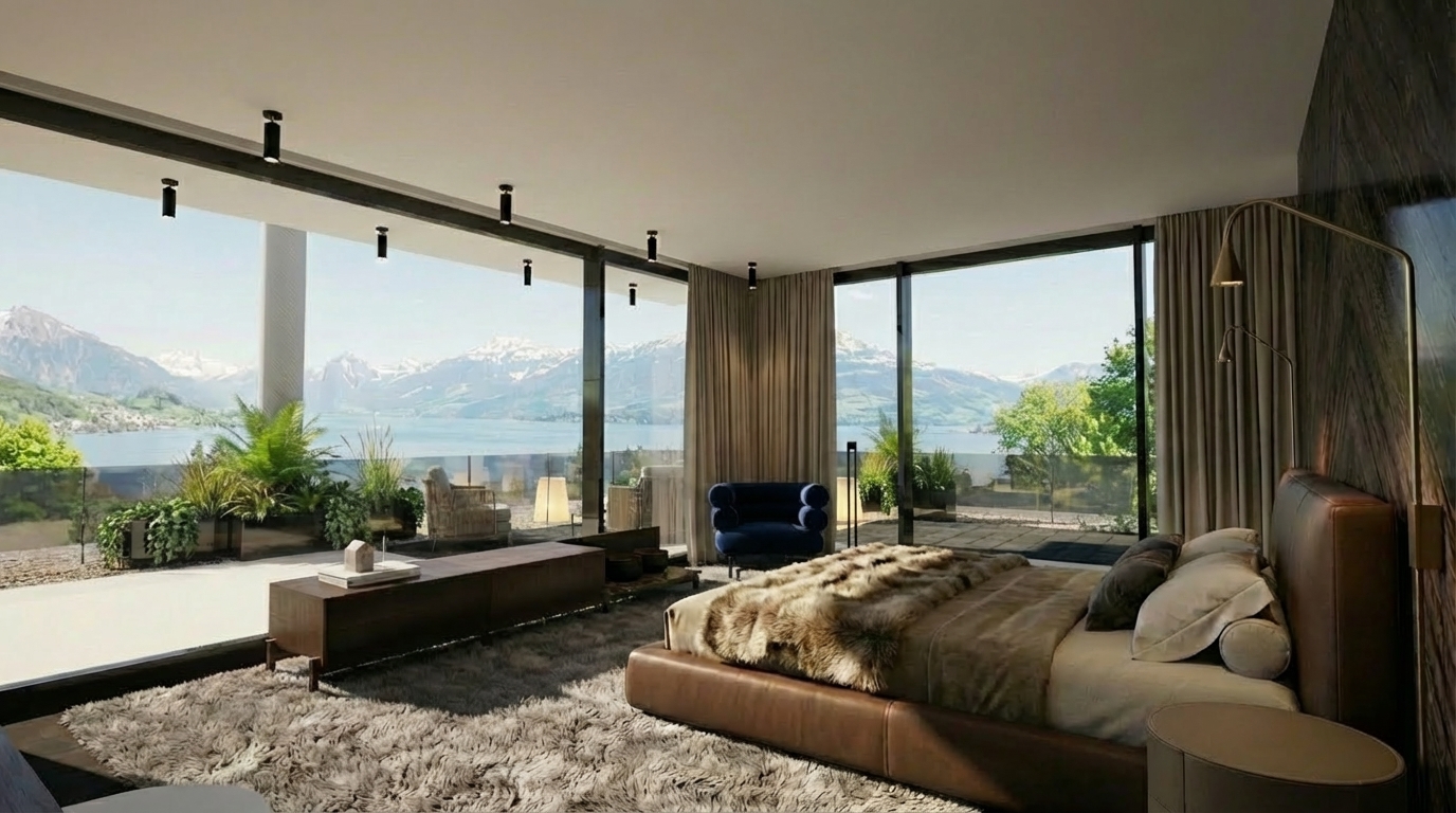 Ausblick mit TV-Möbel von Team by Wellis