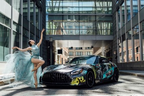 Mercedes AMG GT in the likeness of Lewis Hamilton