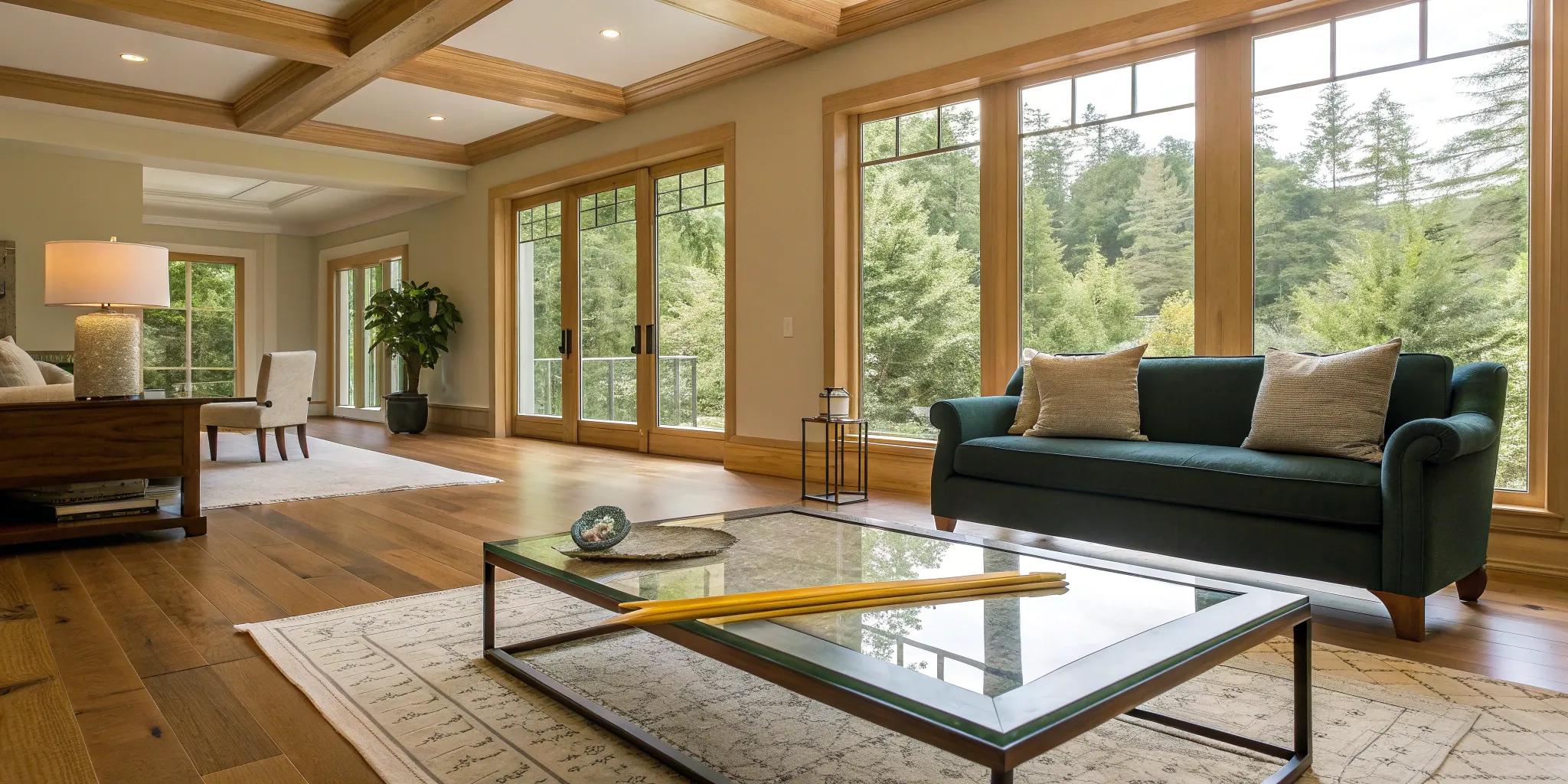 A modern living room, the result of getting an accurate quote for a whole house remodel.