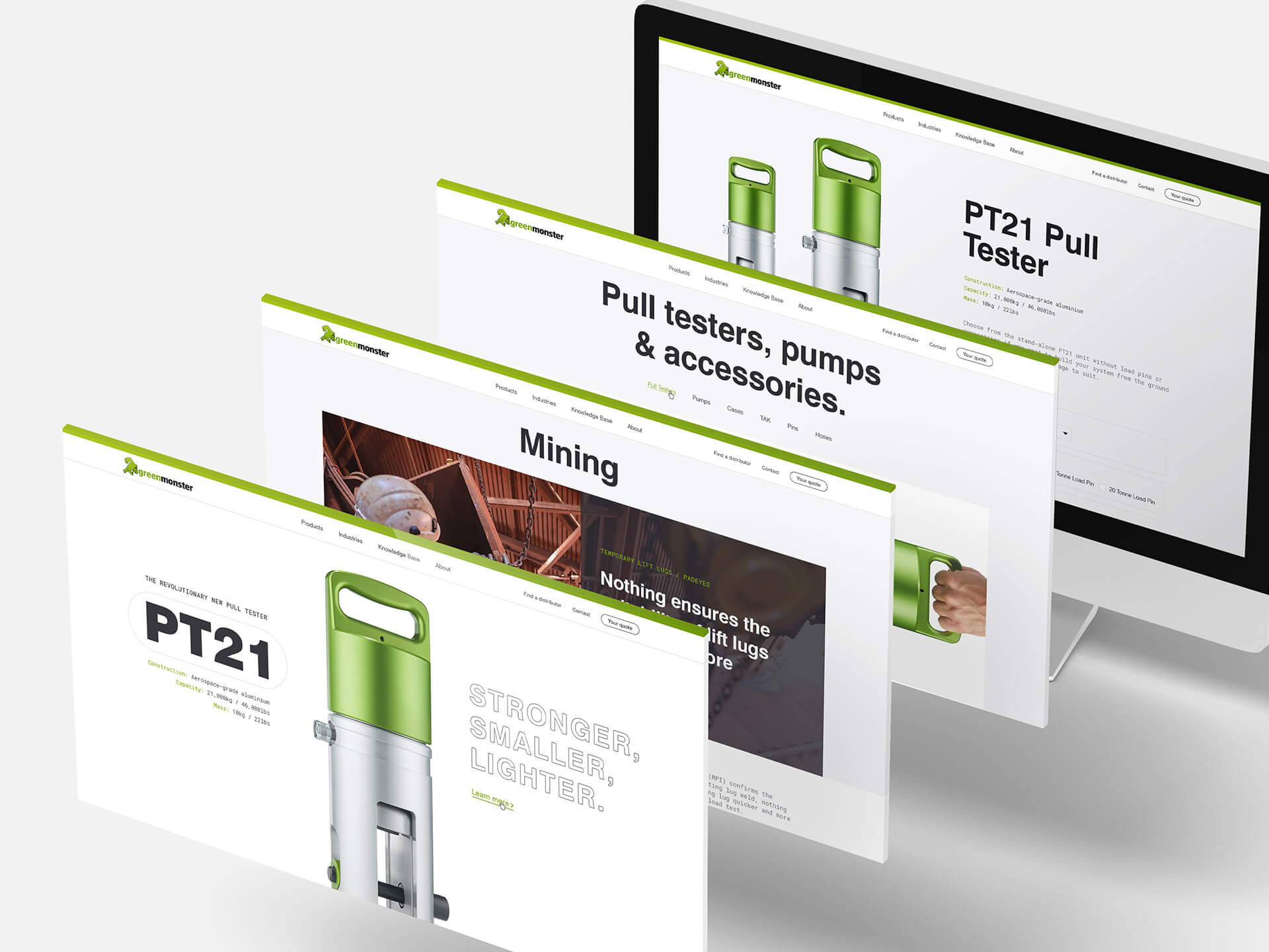 Green Monster website design