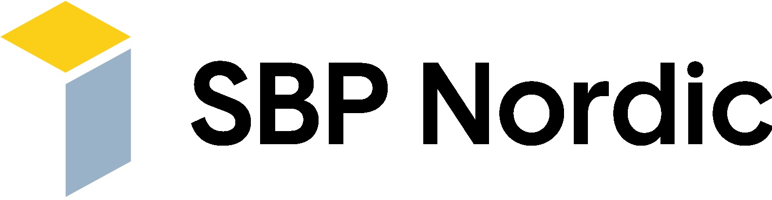 Logotyp för SBP Nordic som är samarbetspartner till Toborrow