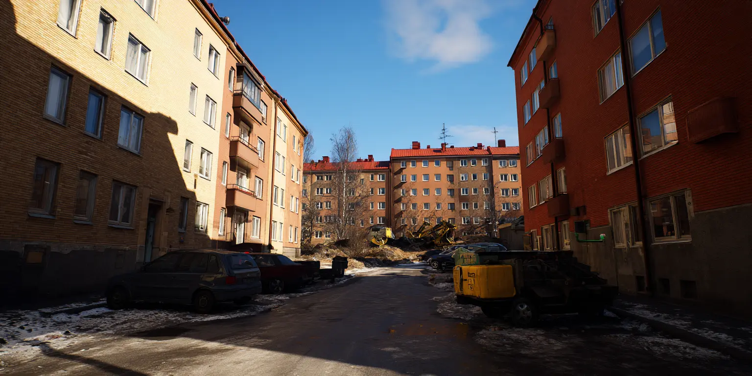 photo of apartment buildings in stockholm