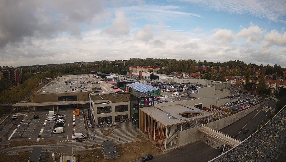 Overview view on the works at Westland Shopping Center