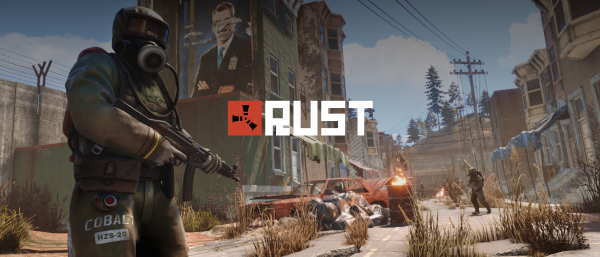 Rust video game art banner