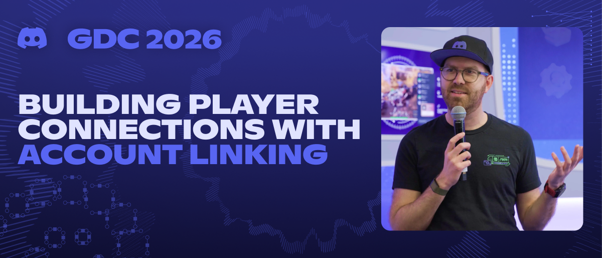 GDC 2026 Booth talk banner for Building Player Connections with Account Linking