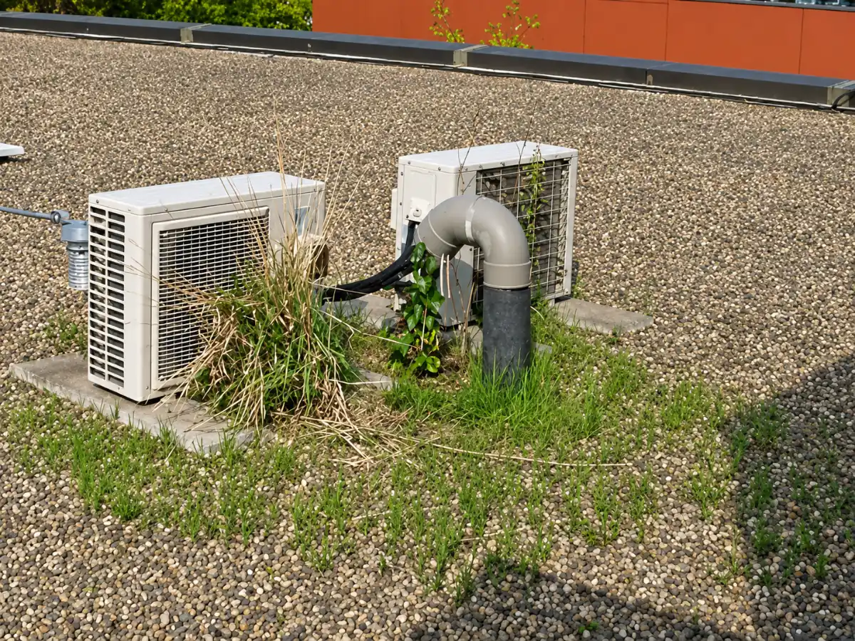 Implantation extérieure d'un climatiseur