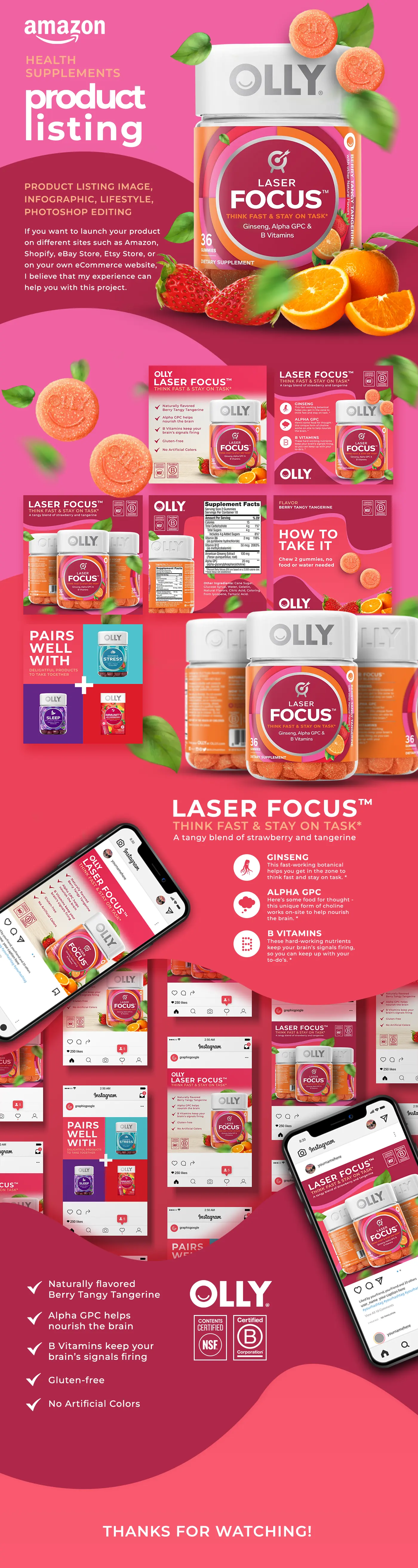 Amazon Product Listing - Health Supplements