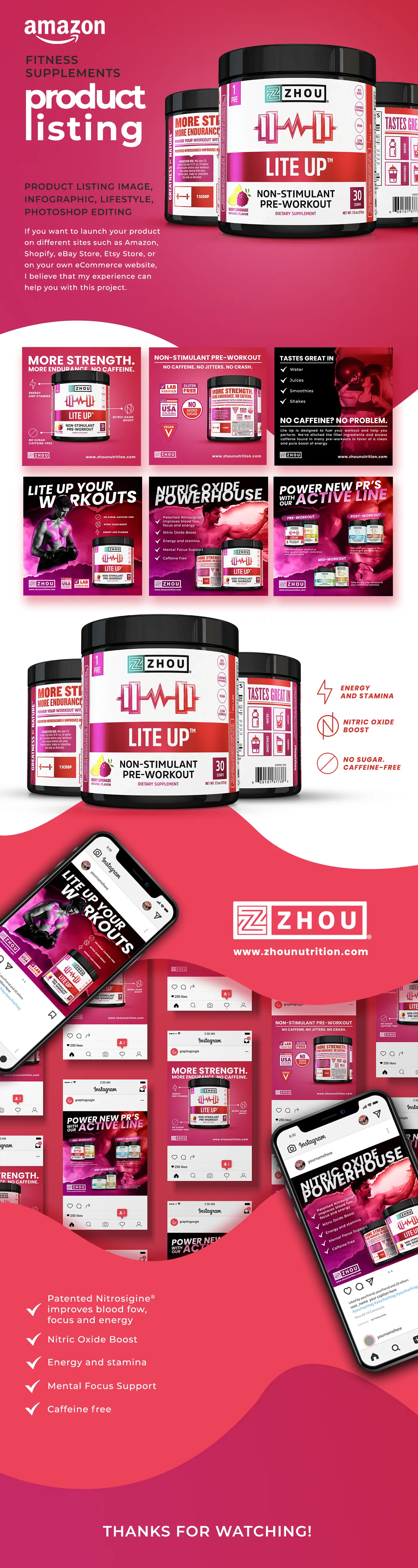 Amazon Product Listing - Fitness Supplements