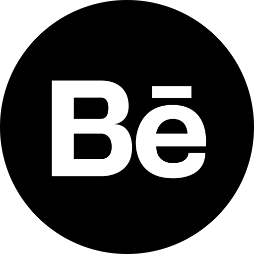 Behance logo black