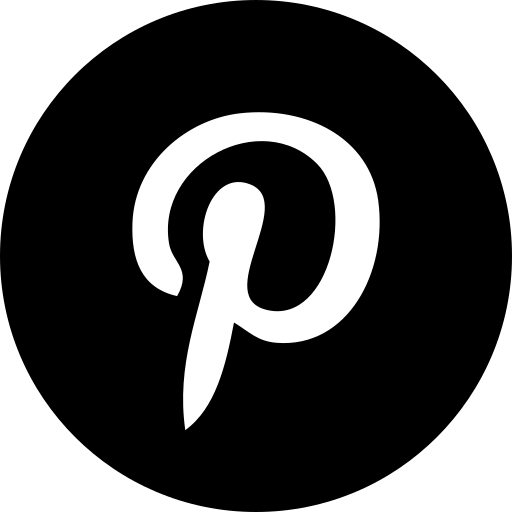 Pinterest logo black