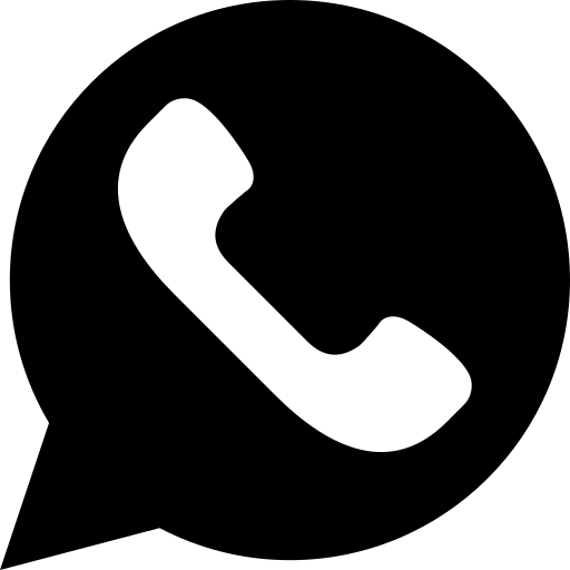 WhatsApp logo black
