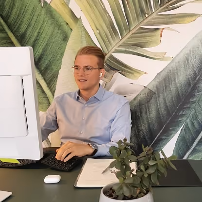 Thomas im Coachfident Office