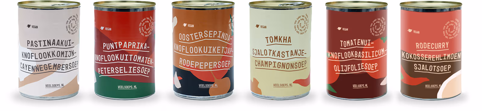 Blikken soep van Veel Soeps, ideaal om mee te nemen