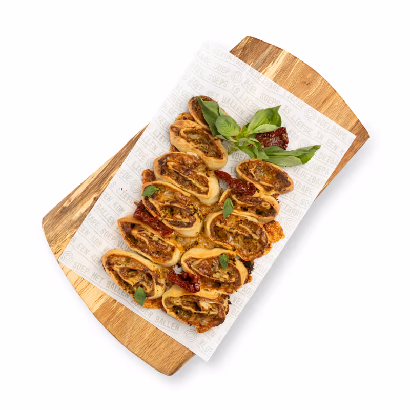 Vegetarisch hapje van Veel Soeps catering