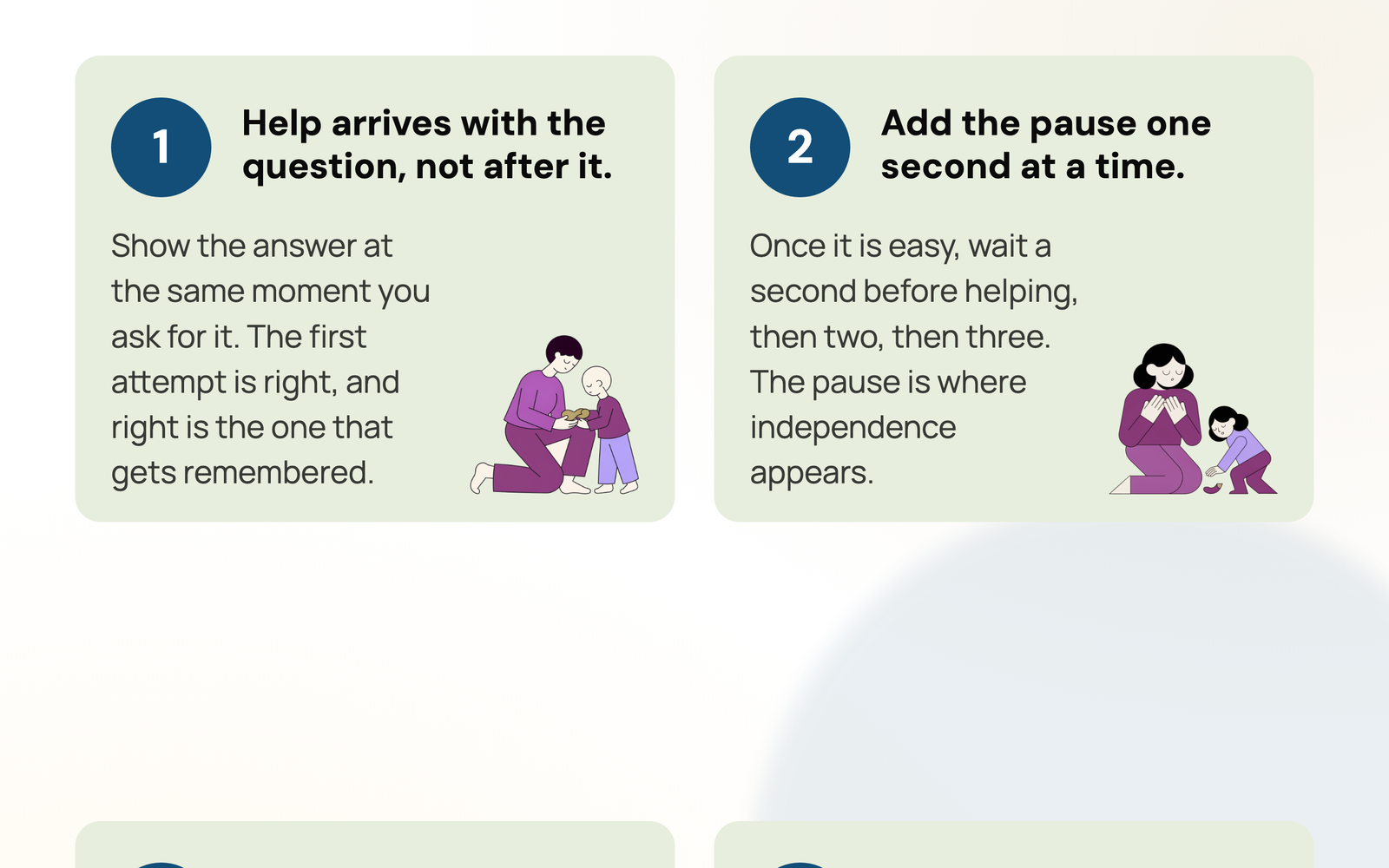 Help before the mistake, not after it