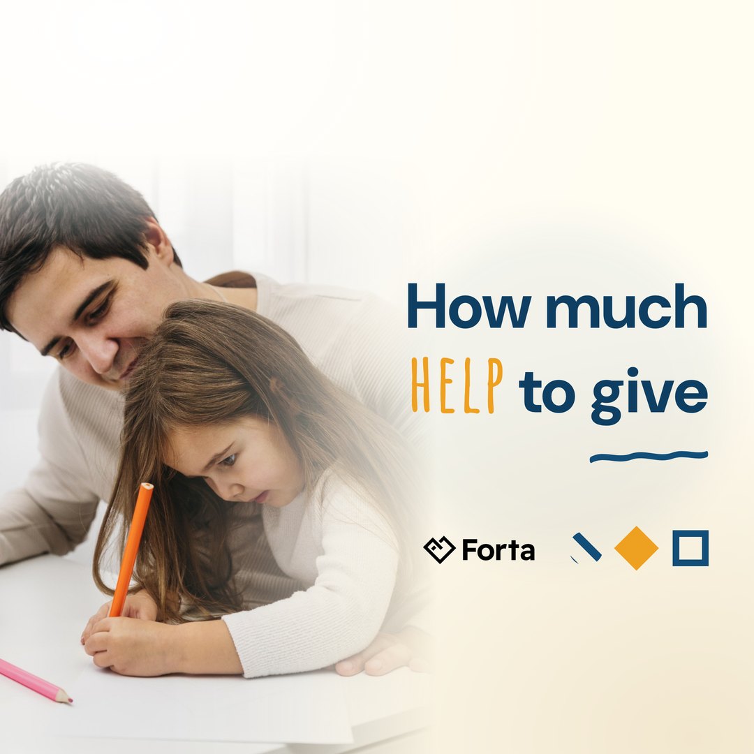 Forta parent webinar cover: How much help to give