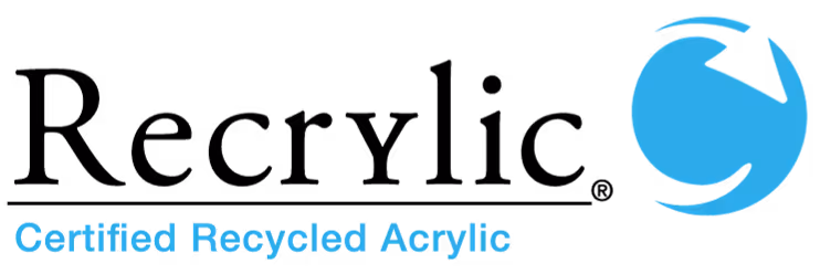 Recrylic logo Certified Recycled Acrylic