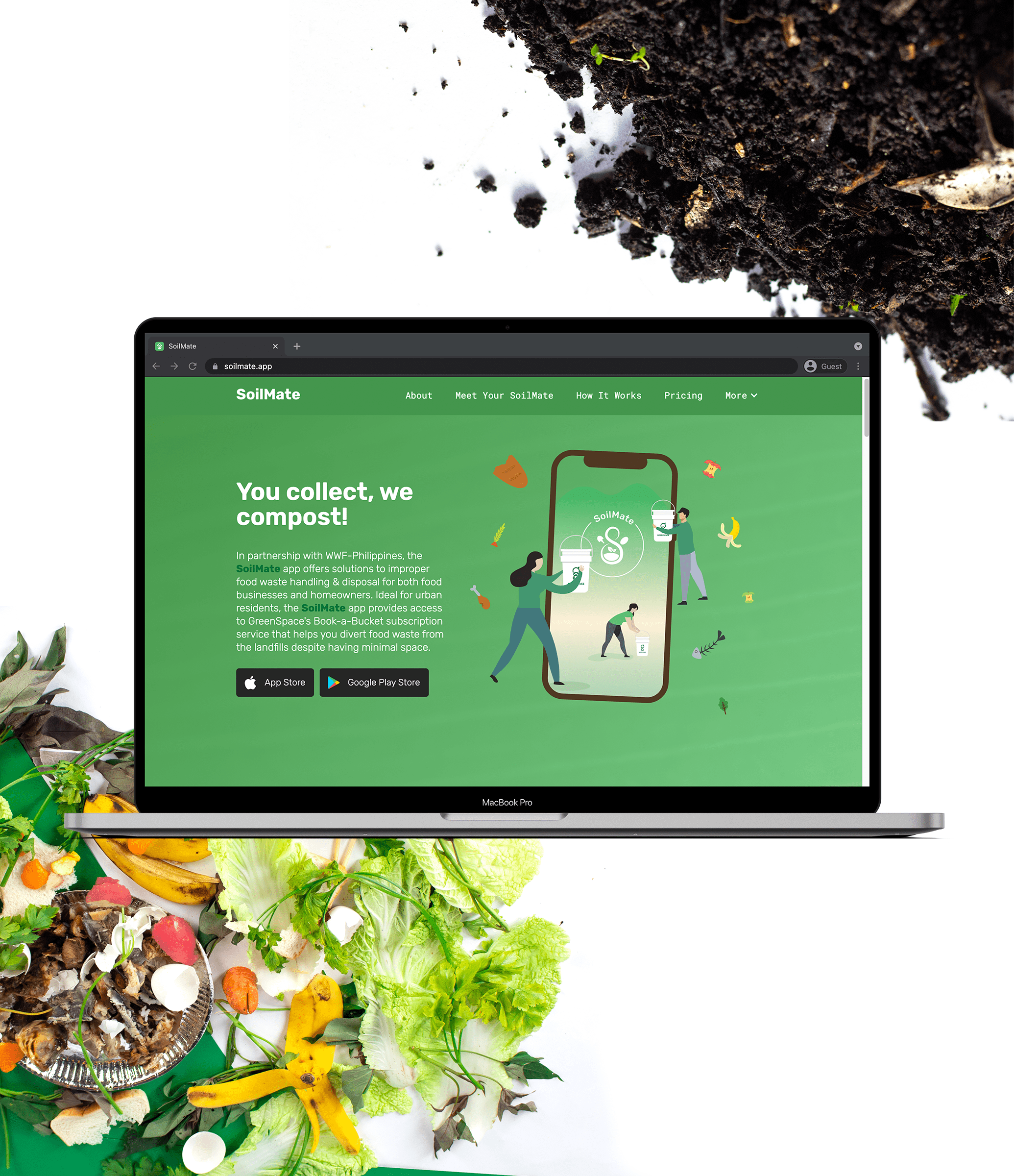 SoilMate.app — A subscription-based composting service app in Metro Manila.