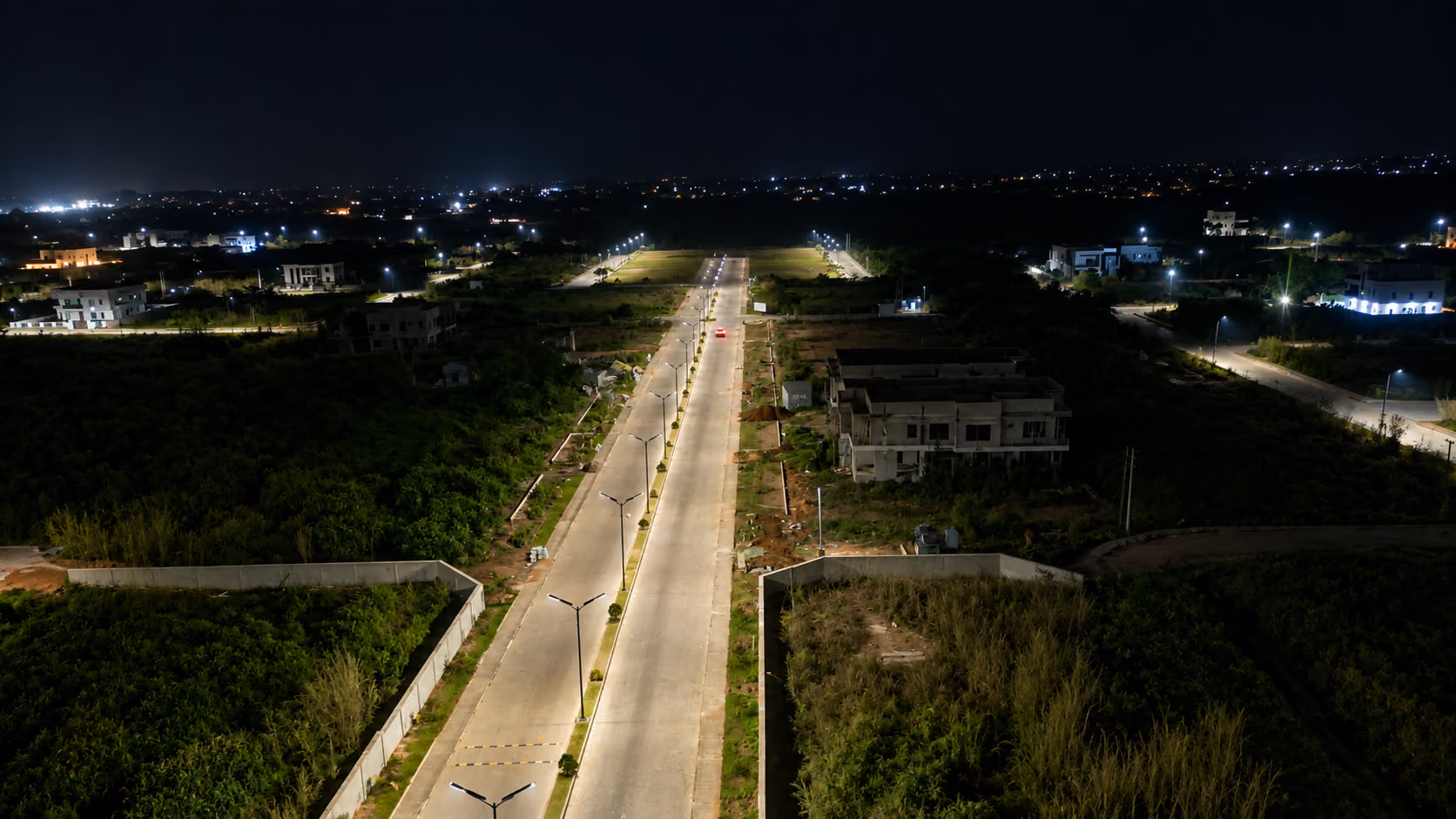 Solar streetlights at Awka Millennium City