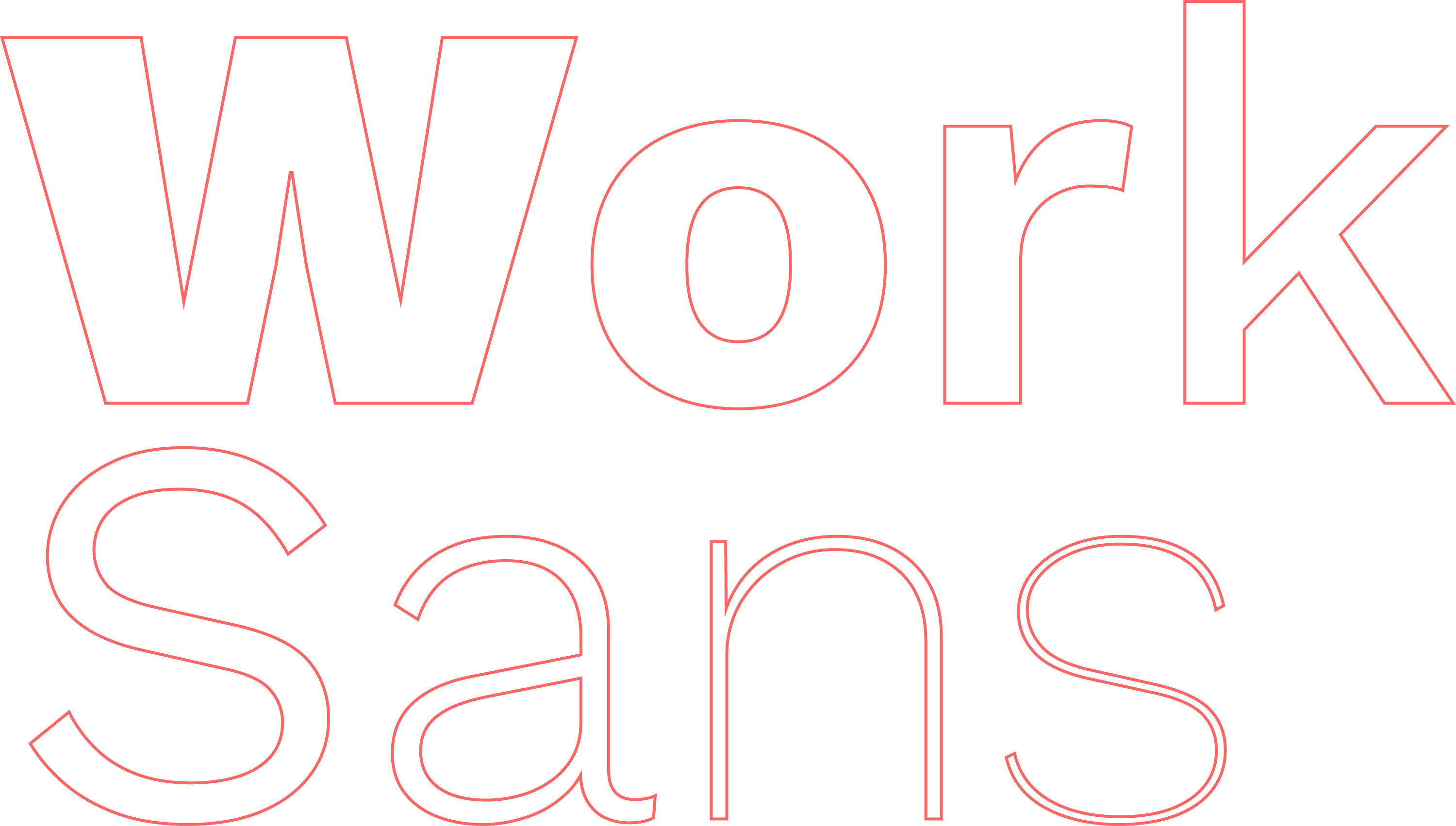 Work Sans font illustration