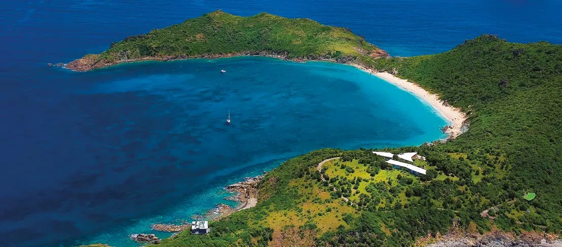An elevated Saint Barth residence arranged for open-air living