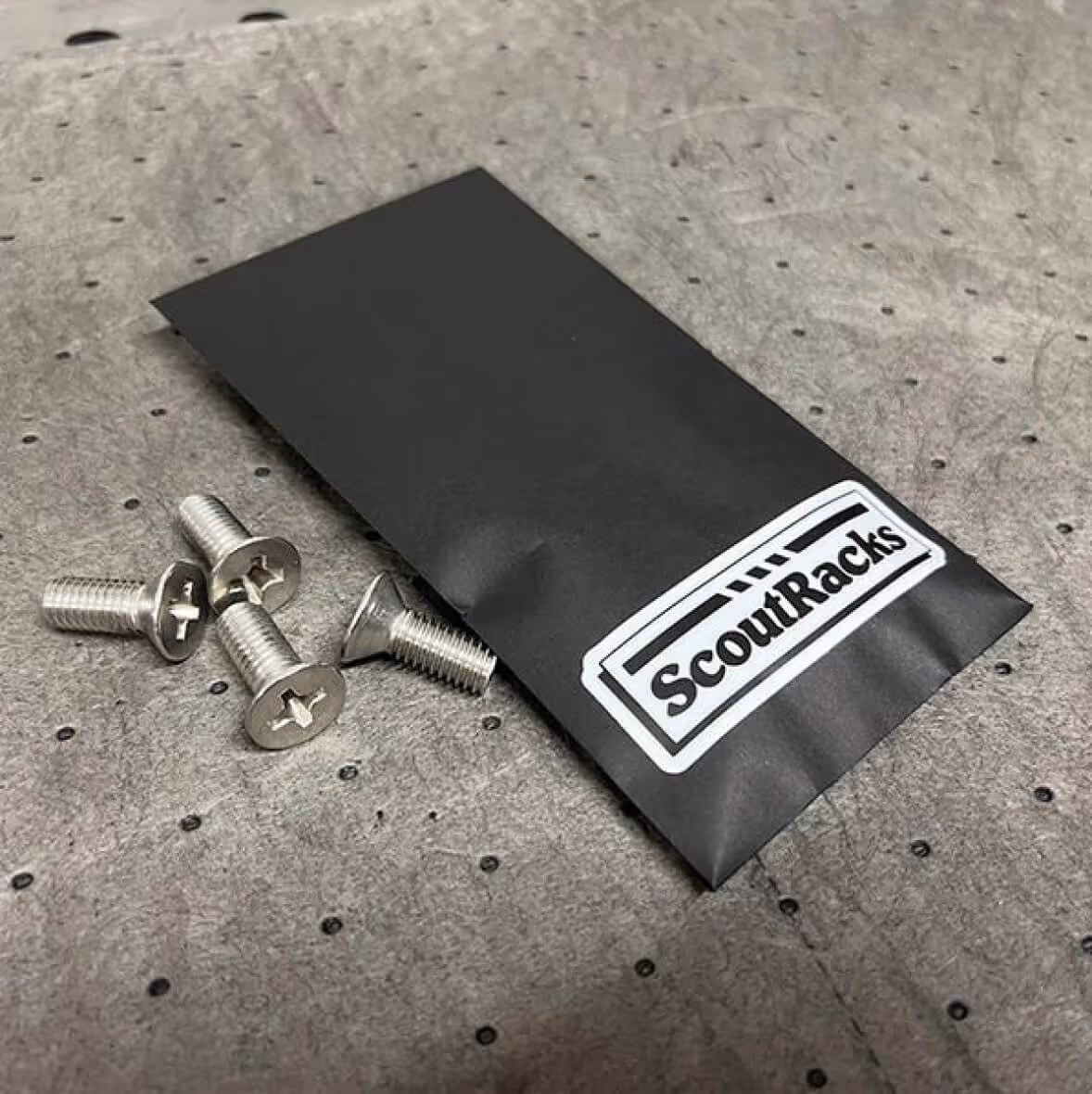 Hardware set for Scout II Tube Doors by Scout Racks. 