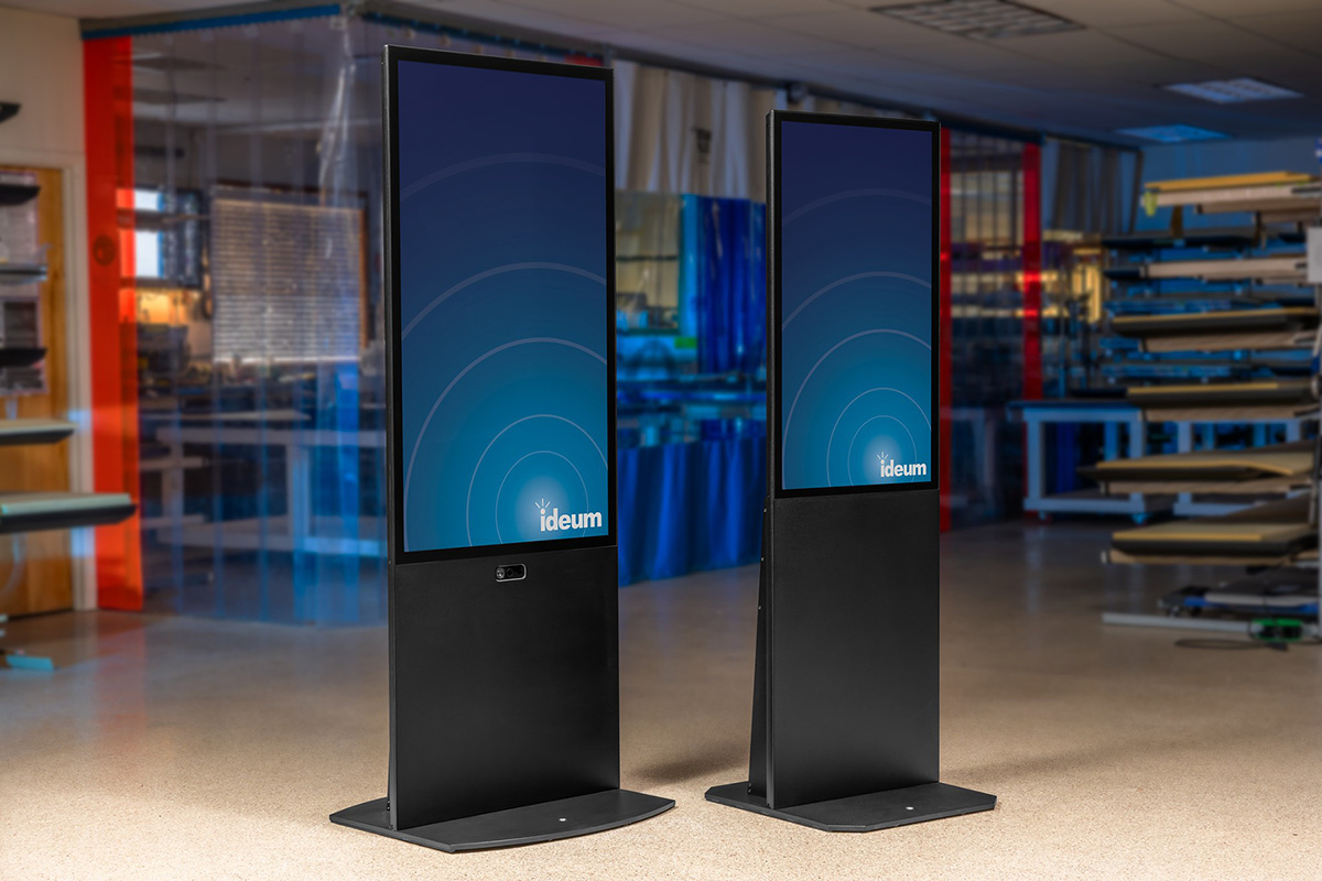The 43” Portrait is a more compact version of the larger 55”, making it a great option for temporary interactives and children’s museums