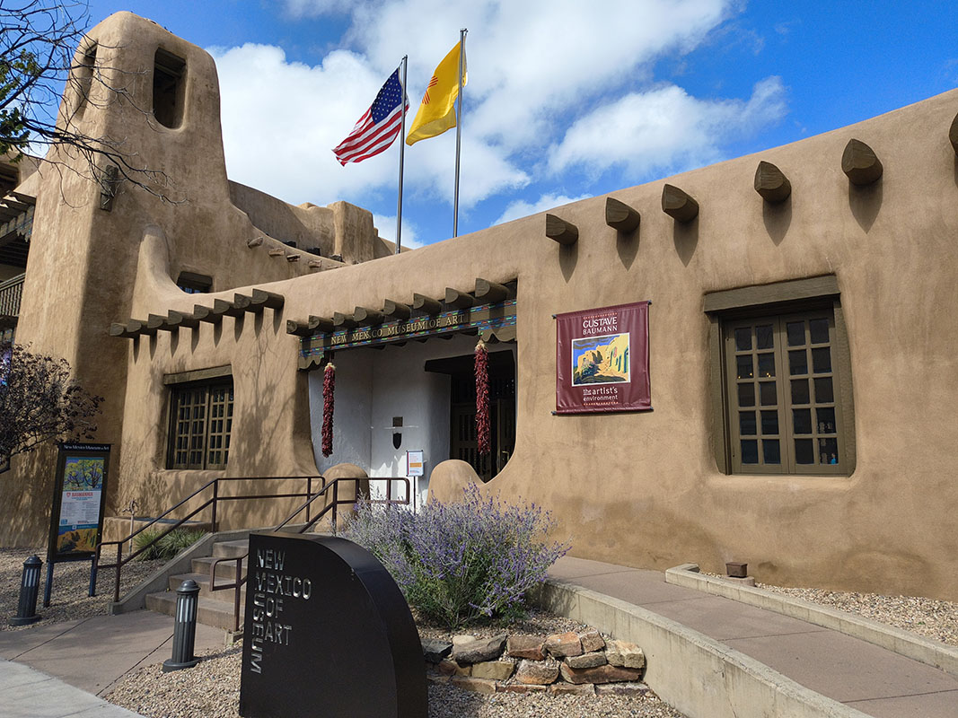 The New Mexico Museum of Art in Santa Fe.
