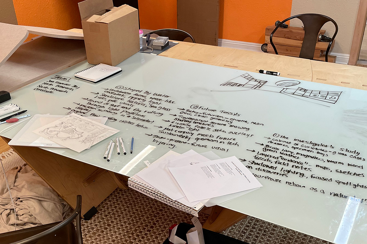 The new Physical Design Studio provides a flexible hub for brainstorming, sketching, and refining concepts.