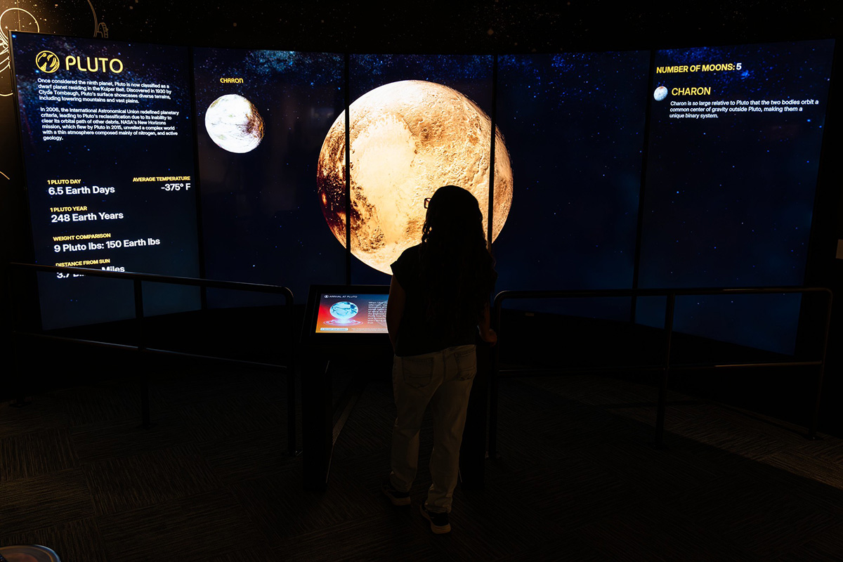 Journey to Pluto, an immersive journey through our solar system at the Las Cruces Museum of Nature and Science.