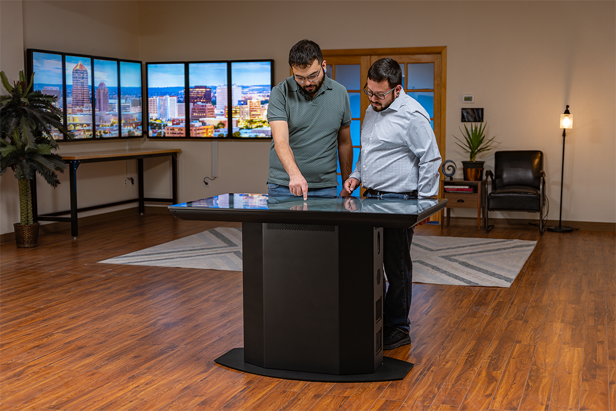 The Pro II multitouch table adds a new squared-off base, optimized internal cooling, and a newly designed I/O box.