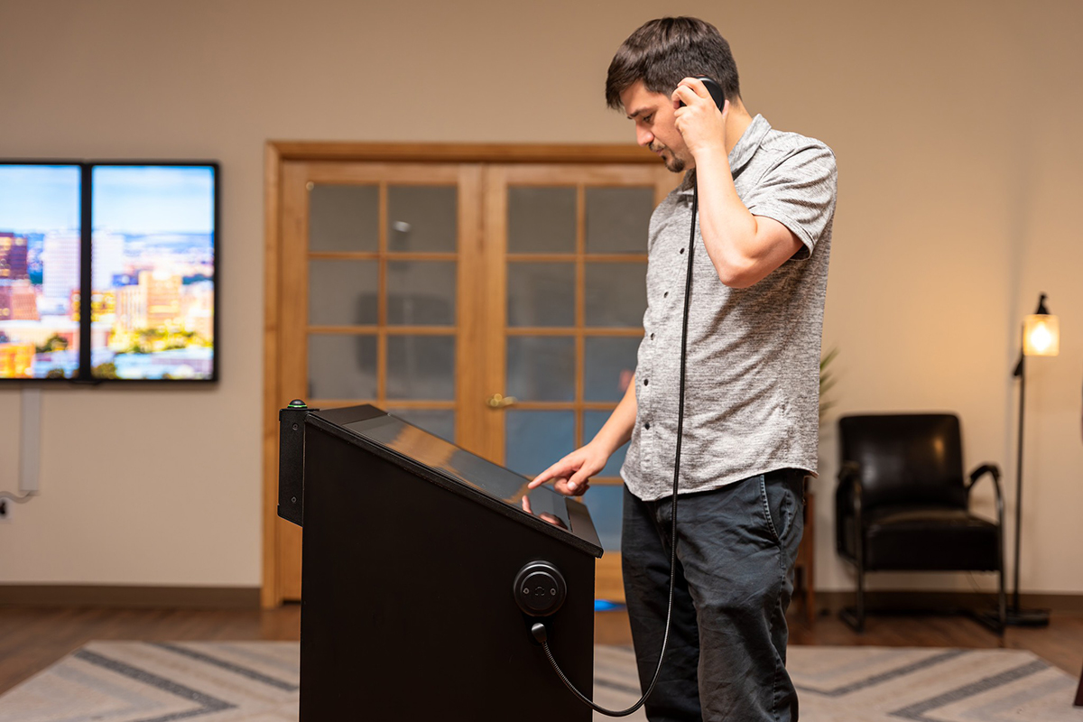 Accessibility add-ons include intuitive handsets and directional microphones.