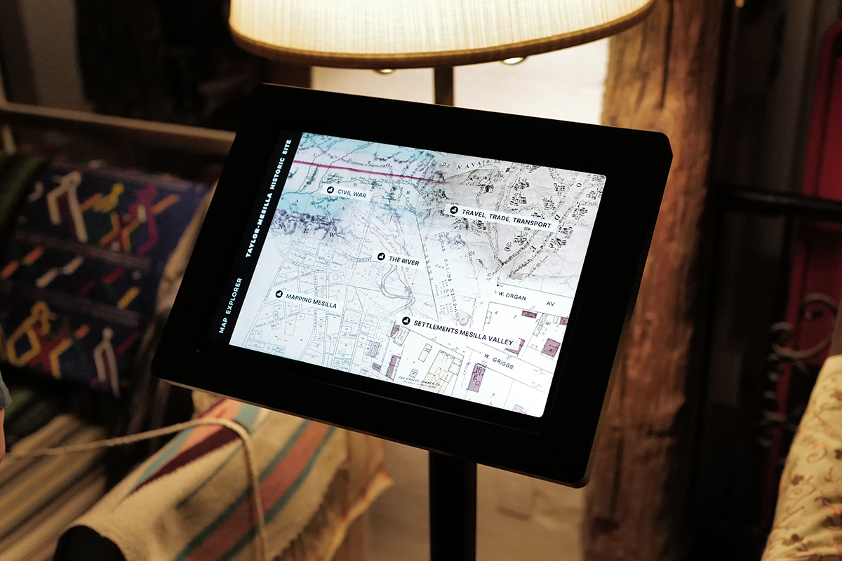 Designed specifically for the Taylor-Mesilla Historic Site, this custom application allows users to explore archival maps from across the Mesilla Valley.