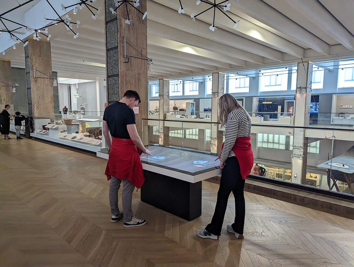 One of the first custom tables built in our fabrication studio was designed and developed for the Science Museum London.