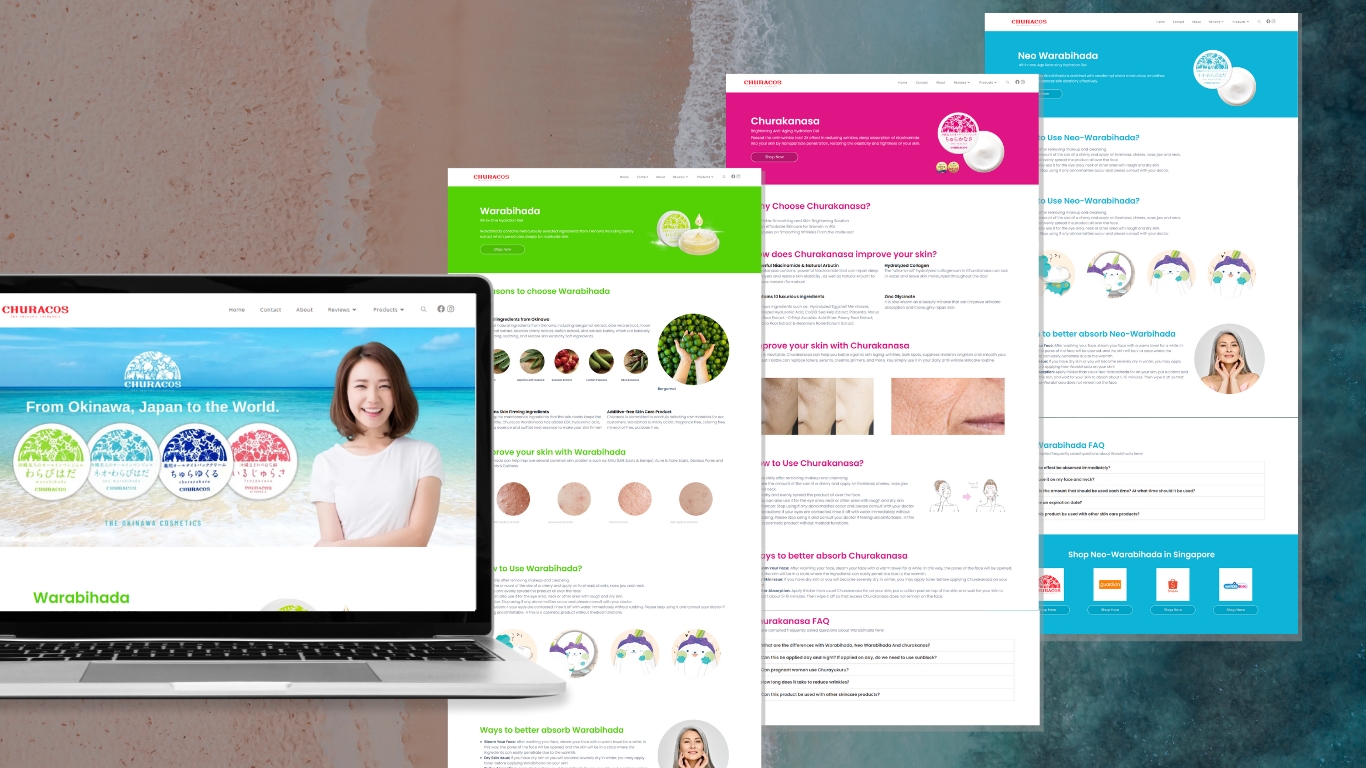 Churacos Singapore Website Design & Content Building