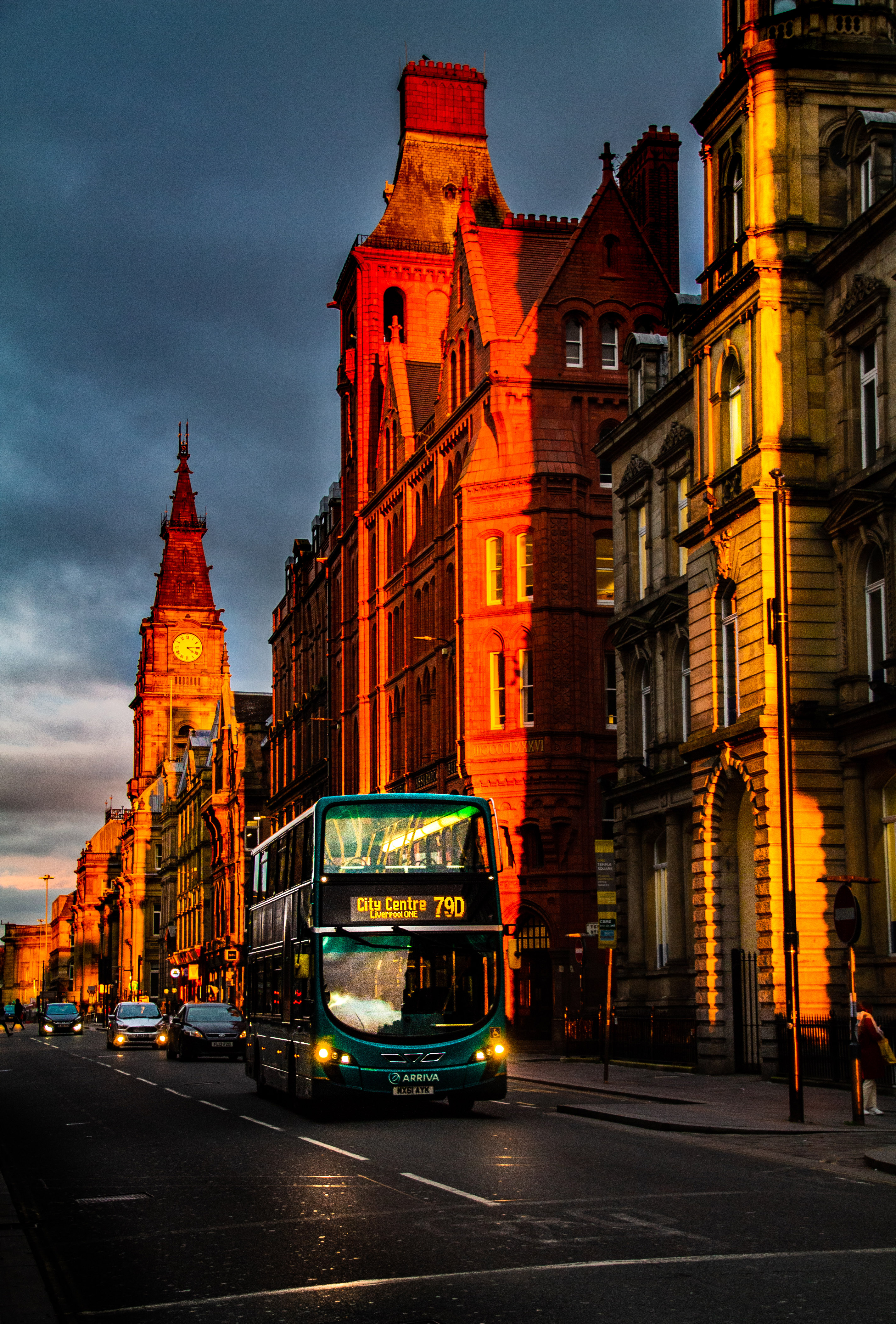 Liverpool en golden hour