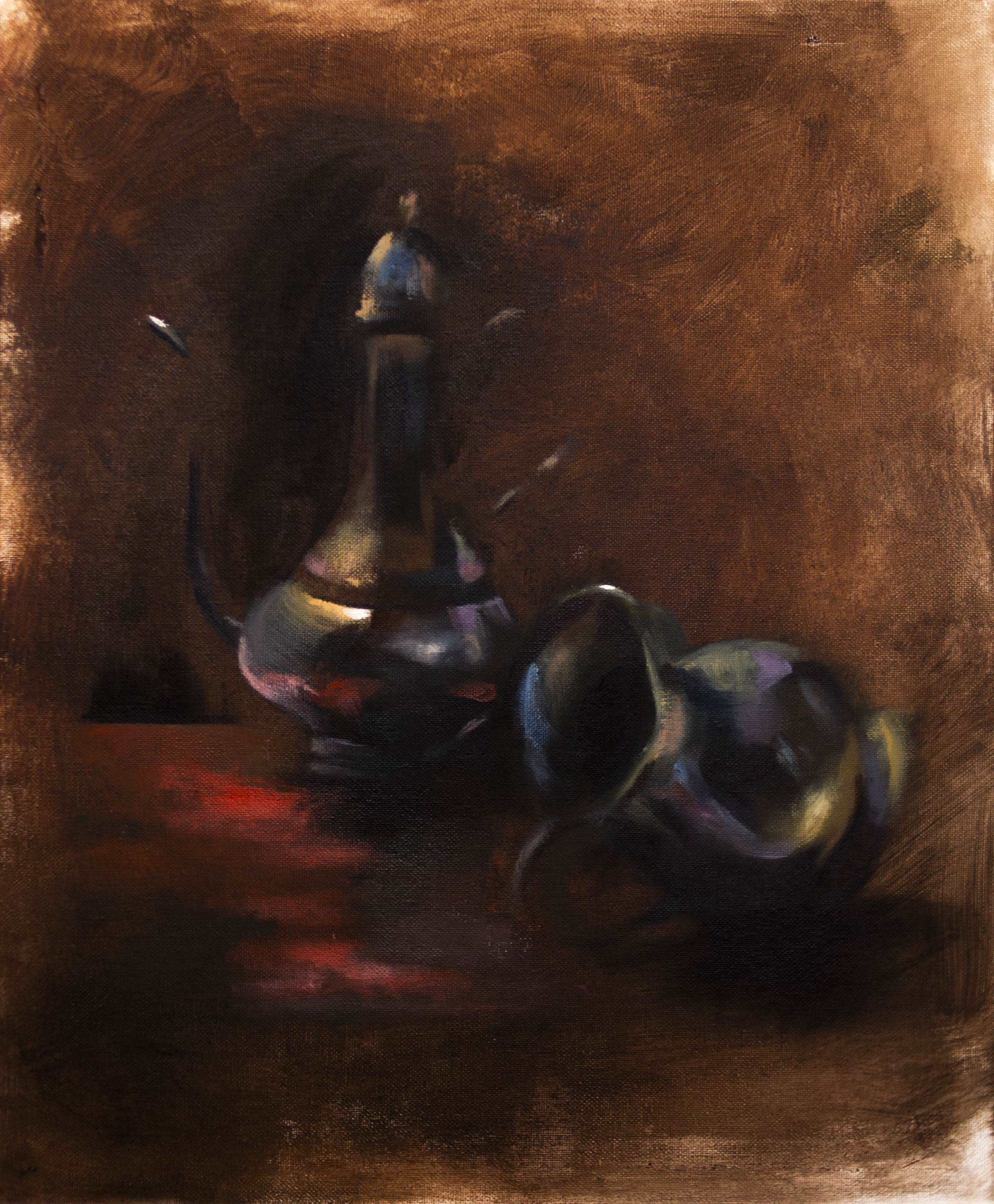 Pintura de Afuentesal llamada "Oscuro e Inestable"