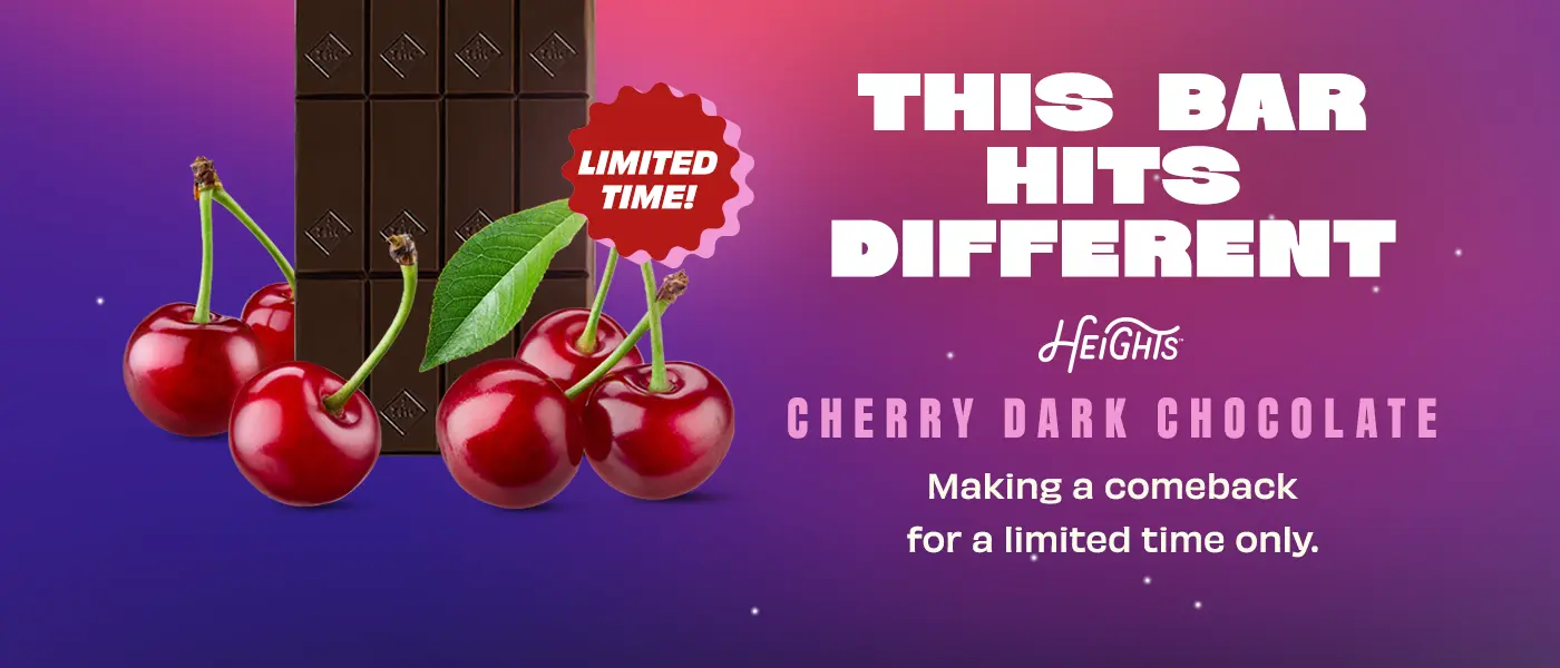 New Heights Cherry Chocolate Bars