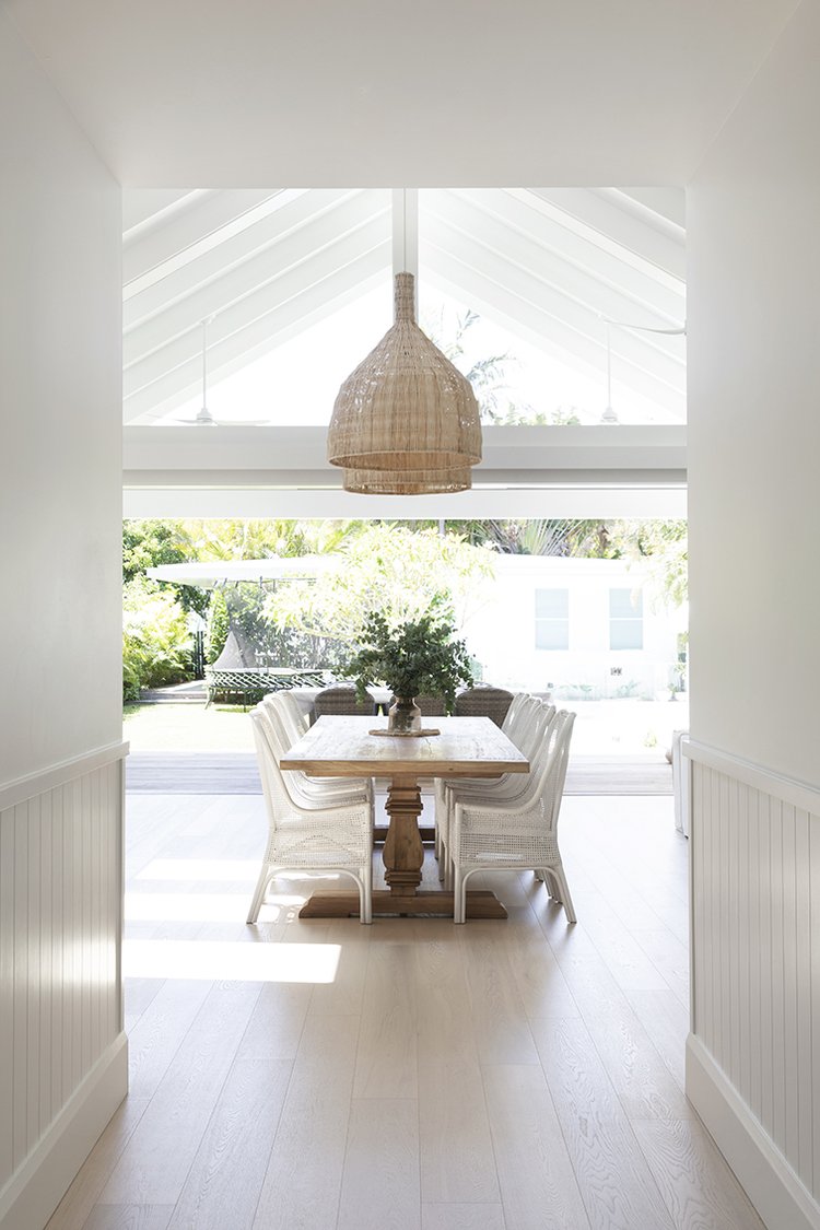 Cathedral ceilings in a Hamptons style home renovation, constructed by evolution property