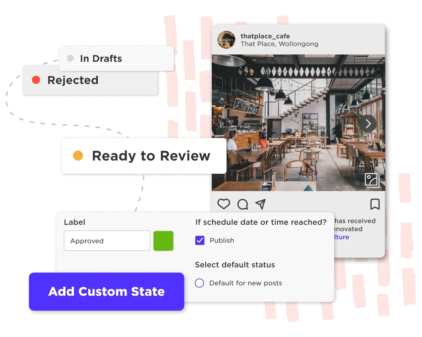 Seamless visual content approvals workflows.