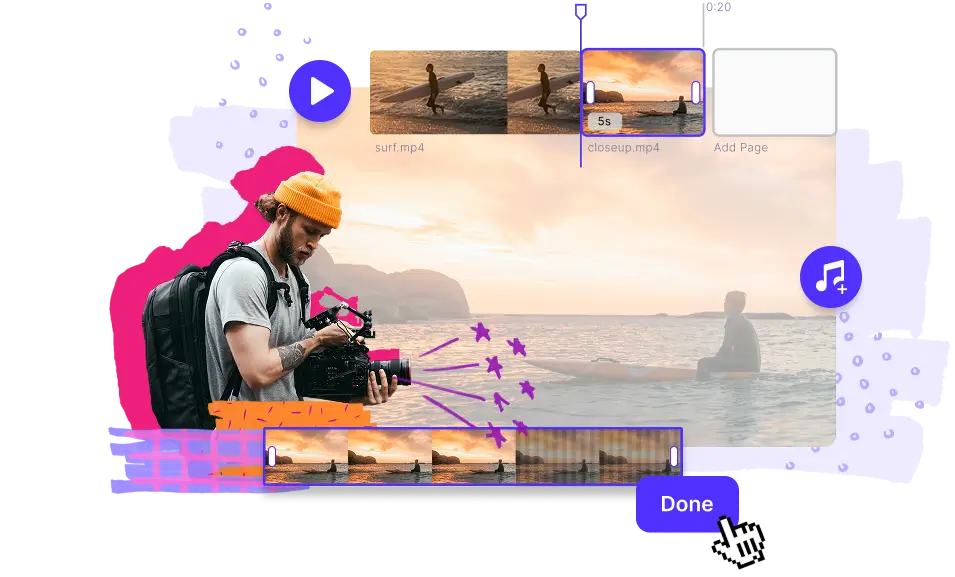 Social media video editor - with full timeline editing capabilities!