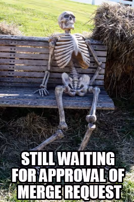 Meme about Ethereum merge requests