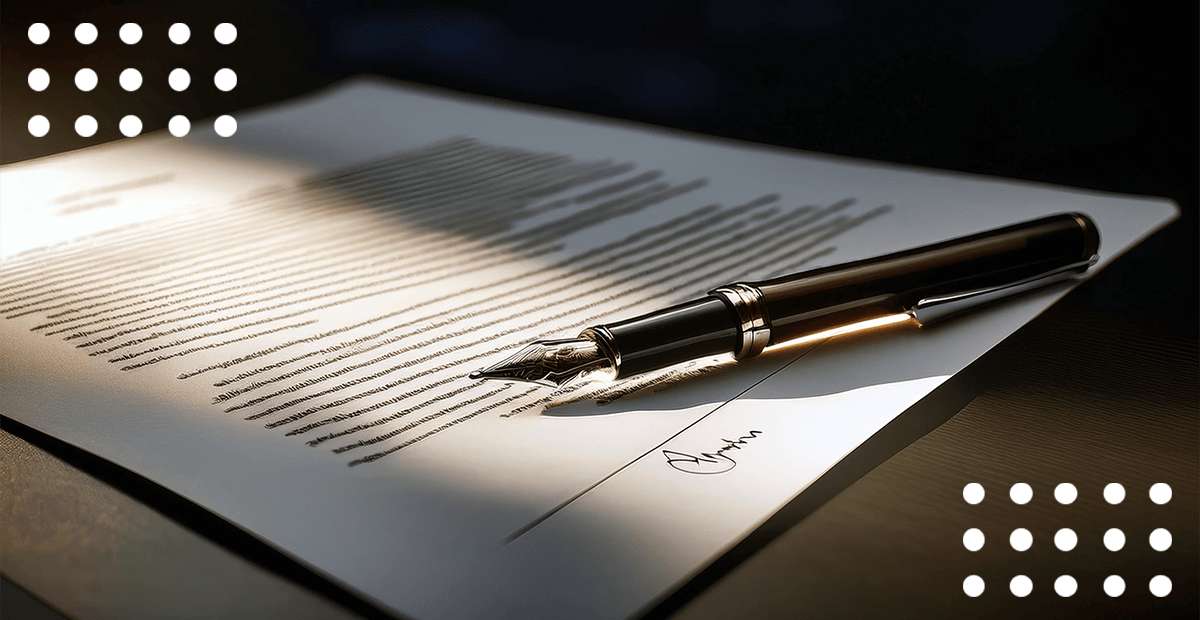 Intricate illustration of central circular network of nodes surrounded by colored dot grids