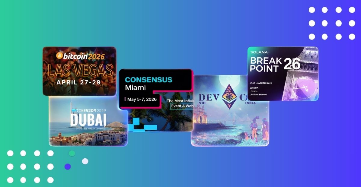 Top crypto and blockchain events in 2026, ETH, BTC, Solana