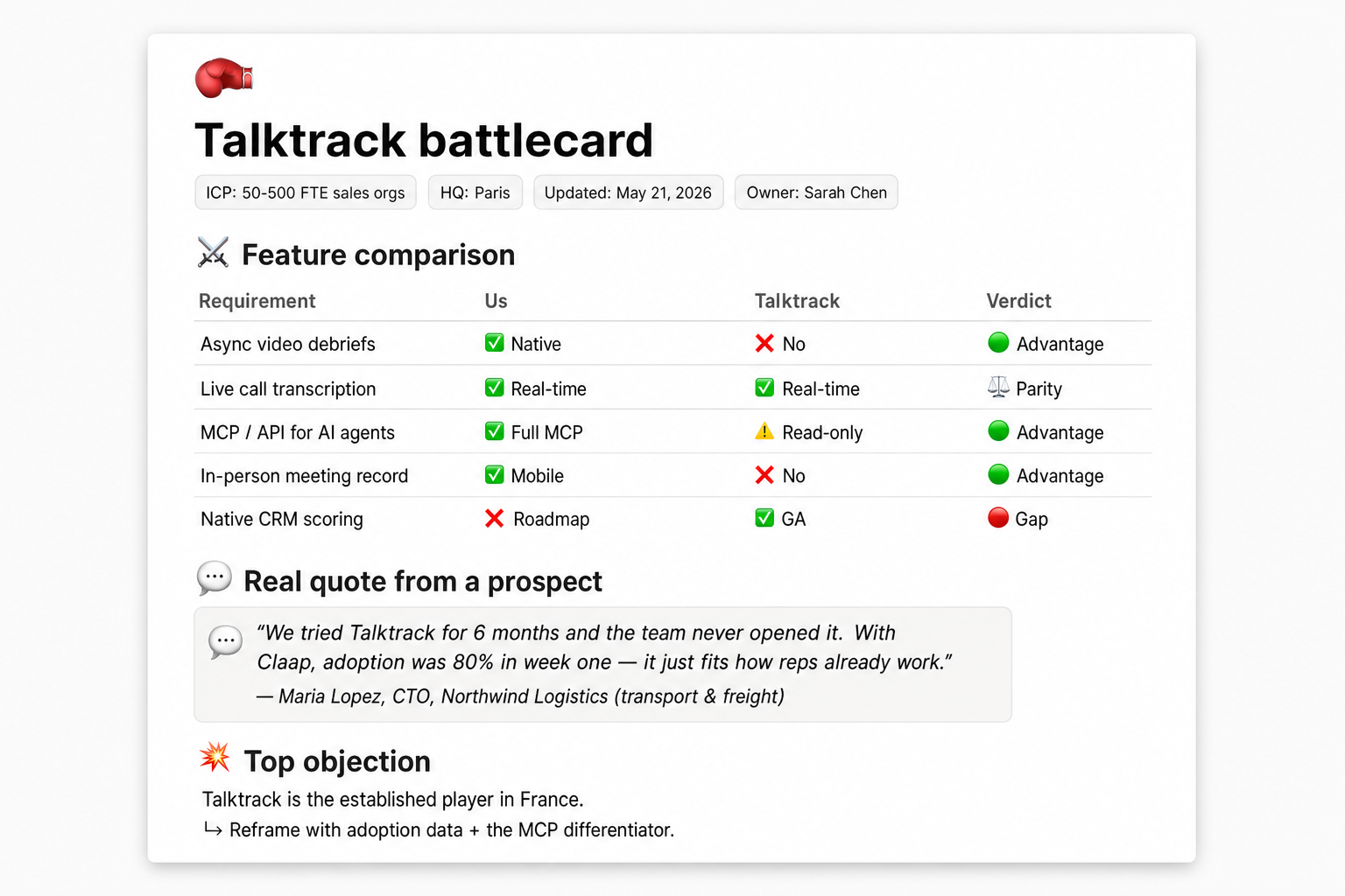Battlecard Generator — exemple de sortie