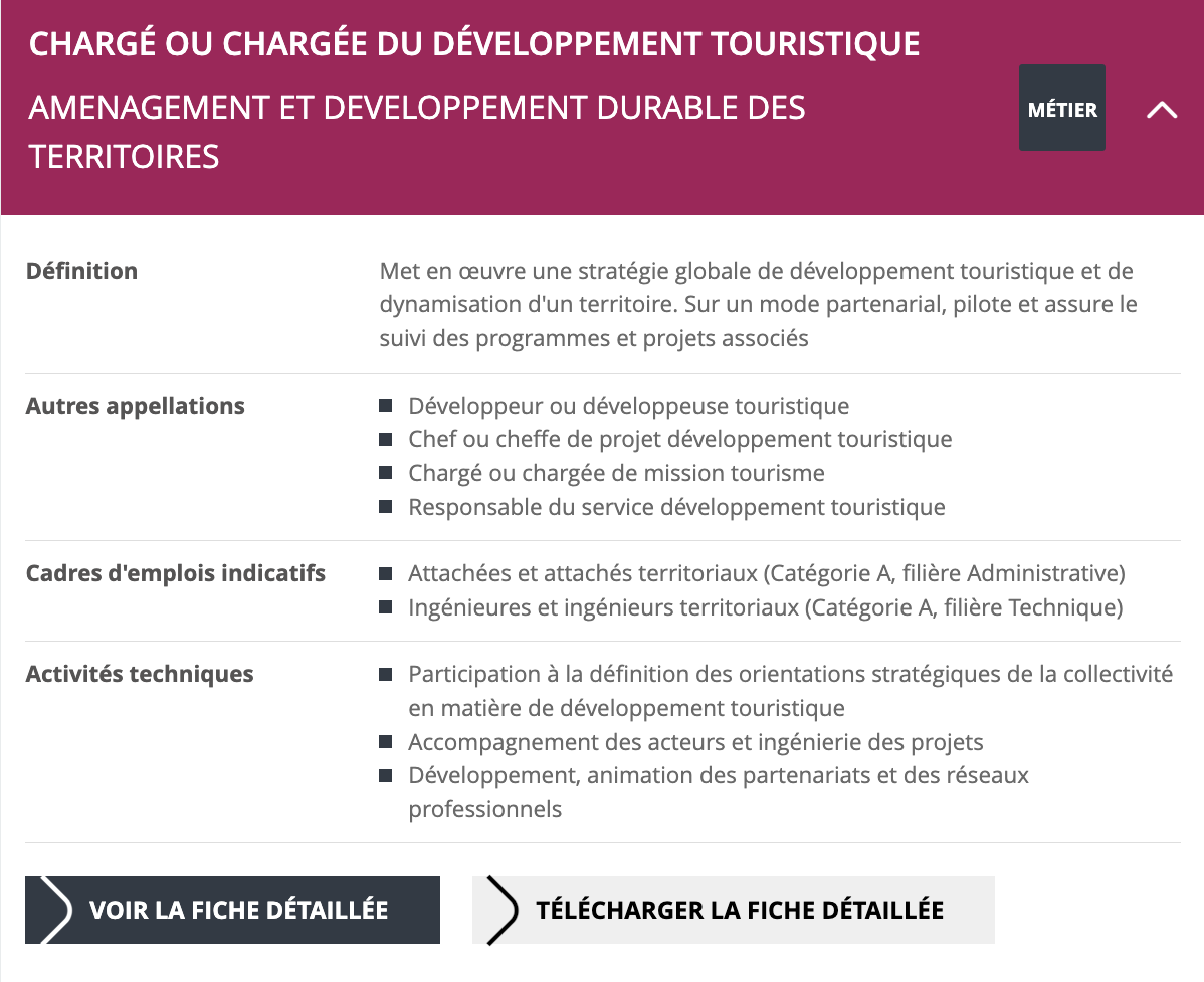 Exemple de fiche CNFPT - Wink